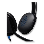 Гарнитура Logitech USB Headset H540 чёрный, проводная, USB, фото11
