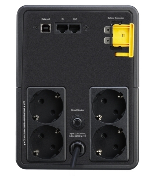 Источник бесперебойного питания APC Back-UPS BX1600MI-GR / 1600ВА / 900Вт / 4 CEE 7 (евророзетка)