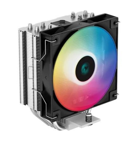 Кулер для процессора DEEPCOOL AG400 LED черный, 120 мм, алюминий/медь, 2000 об/мин, 31.6 дБ, 4 pin, 220 Вт, 150 мм