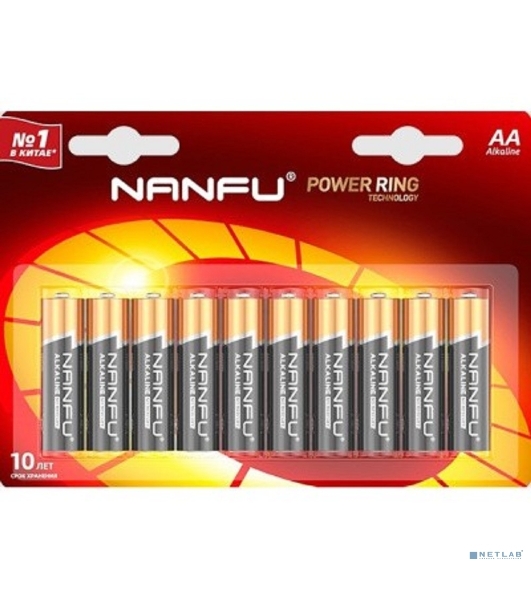 Батарейка щелочная AA Nanfu LR6 10B (10шт.)
