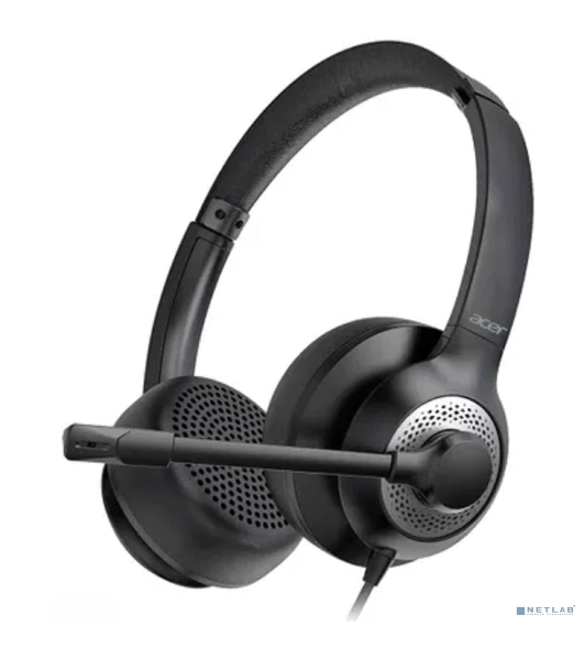 Гарнитура Acer OHW309 чёрный, проводная, USB/mini jack 3.5 мм
