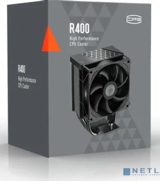 Кулер PCCooler R400 черный 92мм алюминий+медь 2200rpm 30db 4-pin 180W 133мм