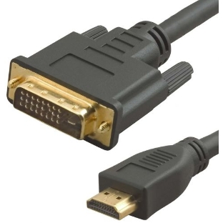 Кабель аудио-видео Lazco WH-141 HDMI (m)/DVI-D(m) 20м. позолоченные контакты черный (WH-141(20M))