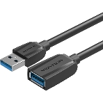Кабель-удлинитель Vention USB 3.0 AM/AF - 0.5м Black Edition VAS-A45-B050, фото3