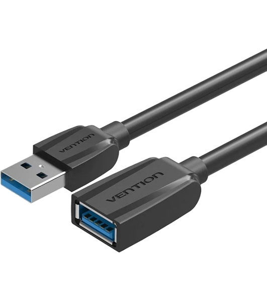 Кабель-удлинитель Vention USB 3.0 AM/AF - 0.5м Black Edition VAS-A45-B050