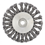Щетка для УШМ Сибртех 125 мм, М14, Тарелка, крученая проволока 0,5 мм, фото2