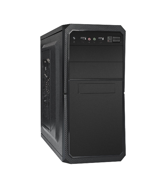 Компьютерный корпус Minitower ExeGate BA-202-UNS450 (mATX, БП UNS450 с вент. 12см, 2хUSB, аудио, черный)