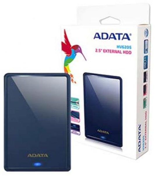 Внешний HDD 2.5' ADATA HV620S, 2TB, USB 3.2 Gen 1 Type-A, 5400 rpm, темно-синий