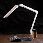 Лампа настольная бестеневая Rexant, струбцина, 'ECO light t', 90 SMD LED, сенсорный диммер, белая, фото2