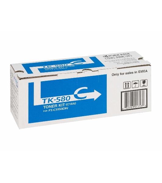 Картридж лазерный Kyocera TK-580C (1T02KTCNL0) голубой для FS-C5150DN 2800 стр.
