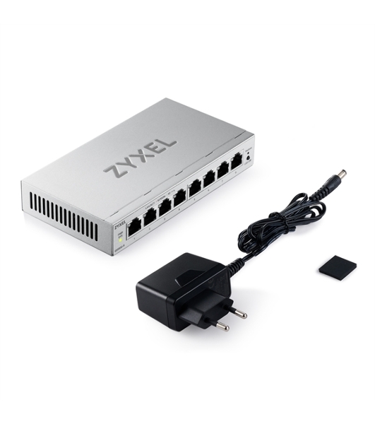 Коммутатор ZYXEL Web-managed Gigabit Switch Zyxel GS1200-8v3, 8xRJ-45: 1G, desktop, fanless