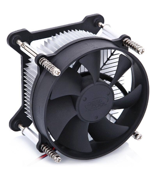 Кулер для процессора DEEPCOOL CK-11508 PWM черный, 92 мм, алюминий, 2200 об/мин, 30.1 дБ, 4 pin, 65 Вт, 70 мм