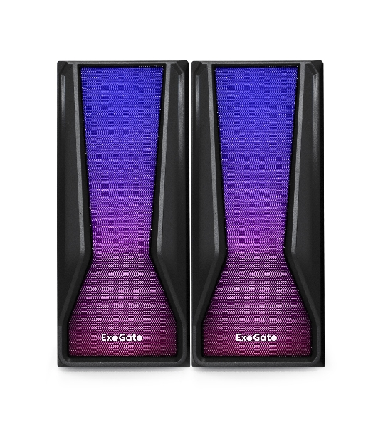 Акустическая система 2.0 ExeGate EX289687RUS Accord 230 (питание USB,Bluetooth, 2х3Вт (6Вт RMS), 60-20000Гц, черный, RGb подсветка)