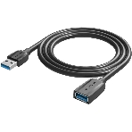 Кабель-удлинитель Vention USB 3.0 AM/AF - 0.5м Black Edition VAS-A45-B050, фото 1
