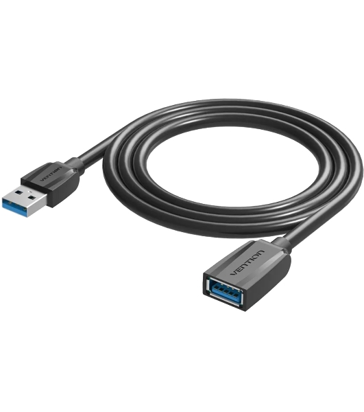 Кабель-удлинитель Vention USB 3.0 AM/AF - 0.5м Black Edition VAS-A45-B050