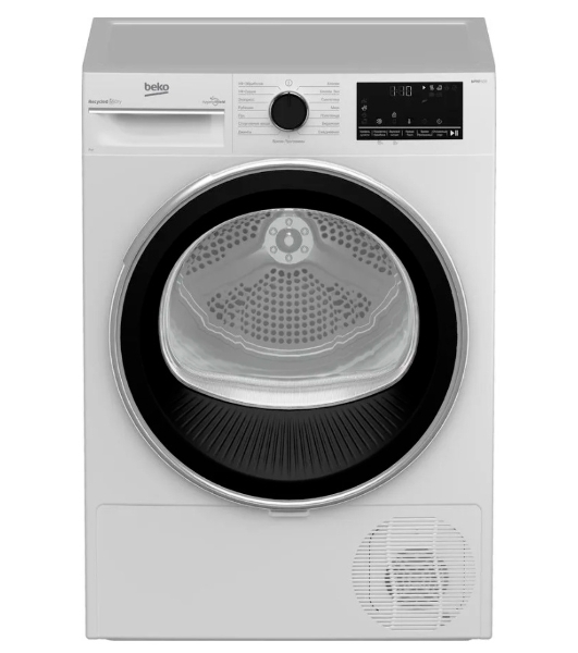 Сушильная машина Beko B3T47238 белый, 7 кг, сушка - тепловой насос, программ - 15, 59.7 x 84.6 x 54.3 см