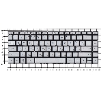 Клавиатура для ноутбука HP Envy 13-AD серебристая с подсветкой, фото2