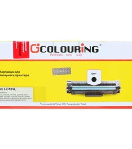 Картридж лазерный Colouring CG-MLT-D105L черный (2500 стр) для Samsung ML-1910/1915/2525/2525W/2580N SCX-4600/4623F/4623GN SF650