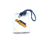 Корпус для жесткого диска Amperin AM25U3PW 2,5', USB 3.0, пластиковый, белый 2 шт, фото 1