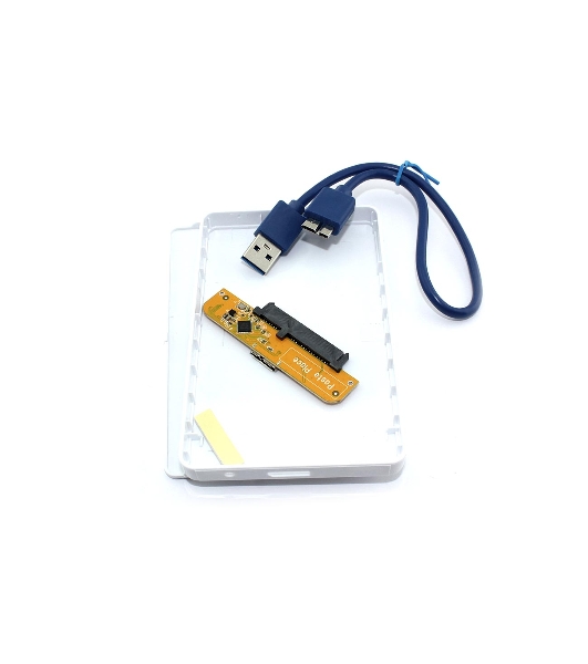 Корпус для жесткого диска Amperin AM25U3PW 2,5', USB 3.0, пластиковый, белый 2 шт