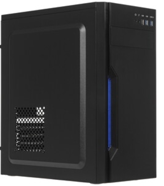 Компьютерный корпус Miditower ExeGate XP-333U Black, ATX, (XP500, Black,120мм), 1*USB/2*USB 3.0, Audio