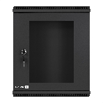 Шкаф телекоммуникационный 10' настенный 9U ExeGate EC-WM-9U.280.G.BLACK (10”, 9U, 350x280x420mm (ШхГхВ), передняя дверь закаленное стекло, пыле- и влагозащита IP23, черный RAL 9004), фото9
