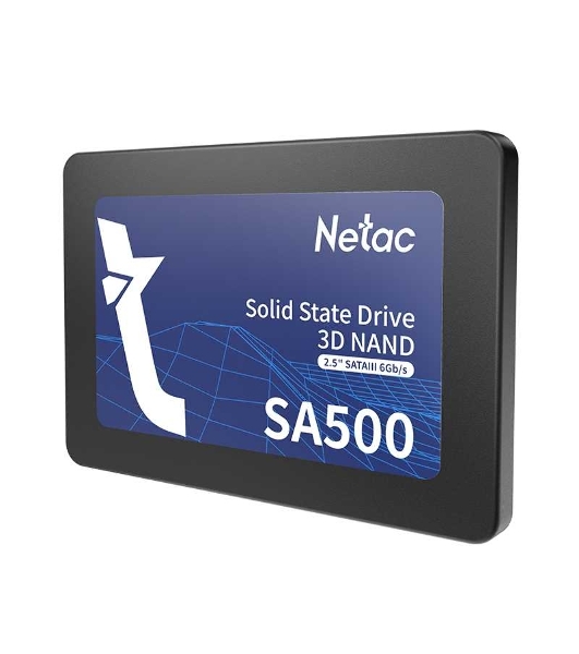 Накопитель SSD Netac SA500, 128Gb, SATA III, 2.5', R/W 500/400