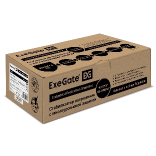 Стабилизатор напряжения ExeGate Master AV-500 (500ВА, 140-260В, цифр. индикация вход/вых. напряжения, 220В±8%, КПД 98%, 5 уровней защиты, задержка, метал.корпус, евророзетка, RTL)
