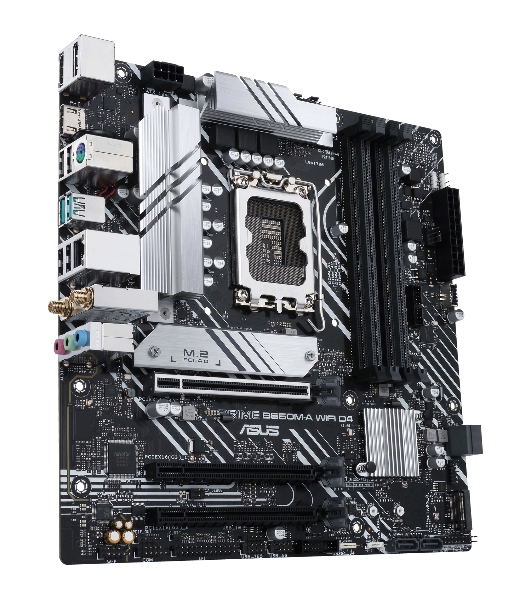Материнская плата ASUS PRIME B660M-A WIFI D4, Socket LGA 1700, Intel B660, 4xDDR4, 4xSATA, 2xM.2, 1xPCIe 4.0 x16, 1xPCIe 3.0 x16, 1xDP, 2xHDMI, 1x 1Gb LAN, 2xUSB-A 3.2 Gen 2, 4xUSB-A 2.0, 3x3.5 мм, 7.1, mATX