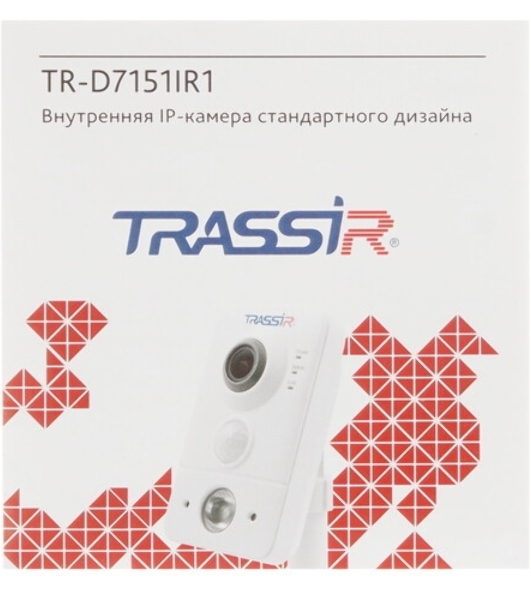 Камера видеонаблюдения IP Trassir TR-D7151IR1 1.4-1.4мм корп.:белый