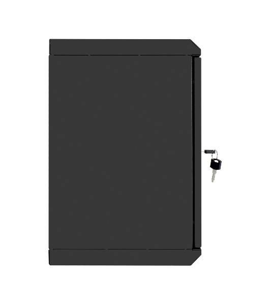 Шкаф телекоммуникационный 10' настенный 9U ExeGate EC-WM-9U.280.G.BLACK (10”, 9U, 350x280x420mm (ШхГхВ), передняя дверь закаленное стекло, пыле- и влагозащита IP23, черный RAL 9004)