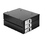 Корзина для HDD ExeGate EX264639RUS HS335-01 (универсальная, на 3*3,5' SATA/SAS HDD, занимает 2*5,25' отсека), фото 1