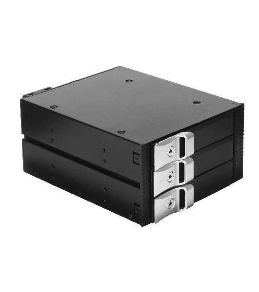 Корзина для HDD ExeGate EX264639RUS HS335-01 (универсальная, на 3*3,5' SATA/SAS HDD, занимает 2*5,25' отсека)