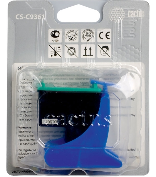 Картридж струйный Cactus CS-C9361 №136 трехцветный (18 мл.) для HP DJ 5443/D4163/DJ 6313/PS 2573/C3183/C4183/D5163/1513/1513s