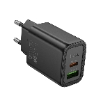 Зарядное устройство Hoco 20Вт, 3А, QC3.0/PD, 1xUSB, 1xType-C, N61, черный, коробка, фото3