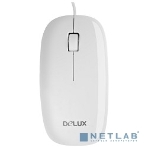 Мышь DELUX DLM-111 оптическая 3D mini, USB (2 кнопок+скролл) белая, фото 1