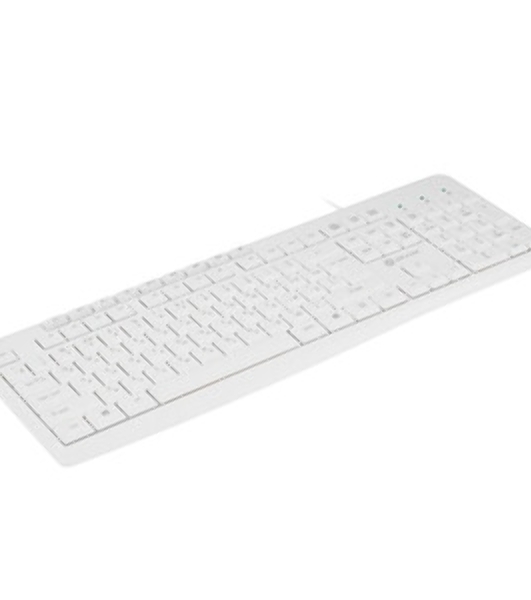 Комплект клавиатура+мышь Oklick S650 проводной, USB, 2000 DPI, белый