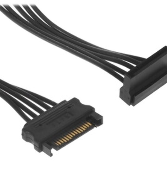 Кабель Cablexpert Кабеля питания SATA, 4x15pin(M)/15pin(F), 40 см (CC-SATAMF-03)