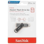Флешка USB SanDisk IX60N iXpand Go (SDIX60N-064G-GN6NN), 64Gb, USB 3.0/Lightning, R/W 150/70, черный/серебристый, фото13