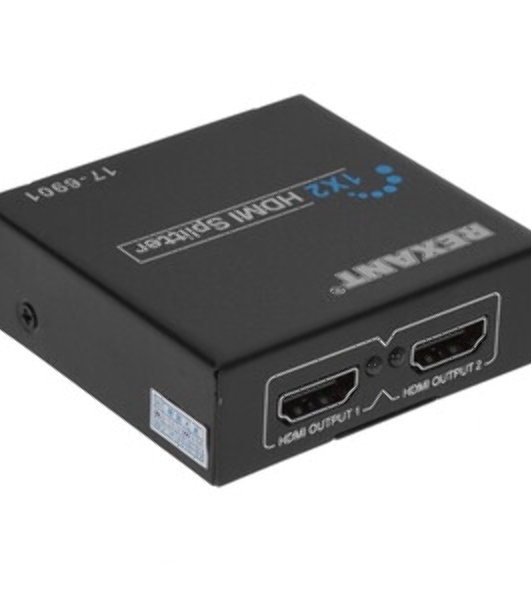 Делитель Rexant гнездо HDMI на 2 гнезда HDMI, пластик