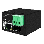 Промышленный компактный Ultra PoE медиаконвертер Gigabit Ethernet, SFP 1000Мбит/c, RJ45 10/100/1000Мбит/c, поддержка LFP. Порт PoE: до 90W (IEEE 802.3af/at/bt). Автоматическое определение PoE устройств. Суммарная мощность PoE - до 90W; Встроенная грозозащита 6kV. Питание: 1 x вход DC37-57V(93W), БП в комплект НЕ входит. Монтаж на DIN-рейку (крепление в комплекте); Размеры (ШхВхГ): 36х44х45мм. Вес: 0,15кг. Рабочая температура: -40…+80°С., фото 1