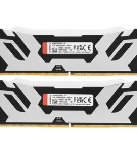 Оперативная память Kingston Fury Renegade, DDR5, 64Gb (2x32Gb), 6400MHz, CL32, радиатор, белый