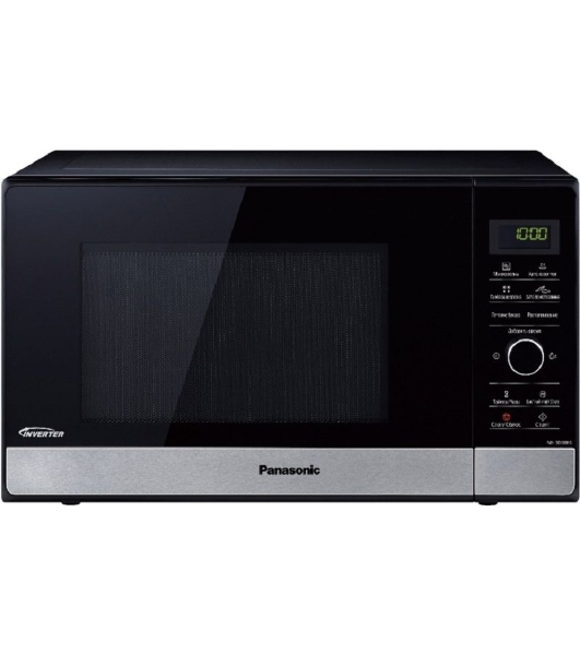 Микроволновая печь Panasonic NN-SD38HSZPE черный/серебристый, 23 л, 1000 Вт, переключатели - сенсор, поворотный механизм