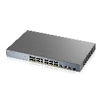 Коммутатор Zyxel GS1350-26HP, 24xGE PoE+, 2xCombo (SFP/RJ-45), бюджет PoE 375 Вт, дальность передачи питания до 250 м, автоперезагрузка PoE-портов, повышенная защита от перенапряжений и электростатических разряд, фото3