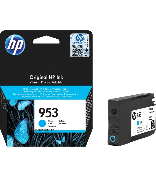 Картридж струйный HP 953 F6U12AE голубой для HP OJP 8710/8715/8720/8730/8210/8725 (630 стр.)