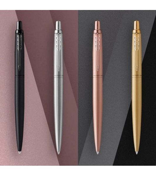 Ручка шариковая Parker Jotter Monochrome XL SE20 (CW2122756) Stainless Steel, M, синие чернила, подарочная коробка