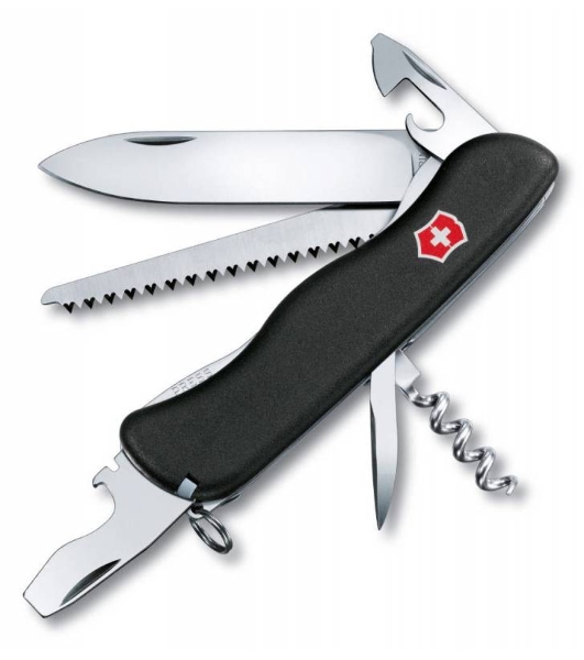 Нож перочинный Victorinox Forester (0.8363.3) 111мм 12функций черный карт.коробка