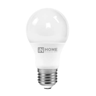 Лампа светодиодная IN HOME 4690612020228 LED-A60-VC 10Вт 230В E27 6500К