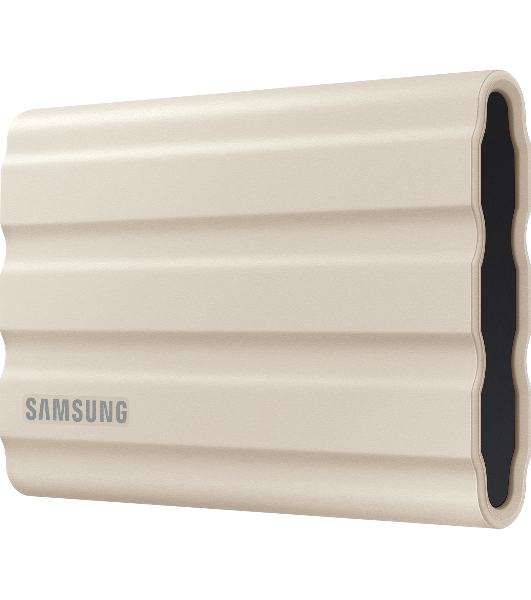 Внешний SSD Samsung T7 Shield, 2TB, USB 3.2 Gen 2 Type-C, R/W 1050/1000, бежевый