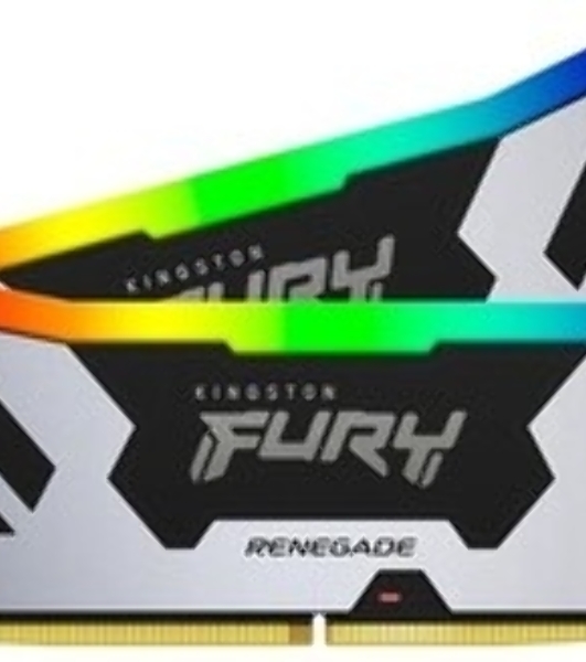 Оперативная память Kingston Fury Renegade, DDR5, 64Gb (2x32Gb), 6400MHz, CL32, радиатор, белый